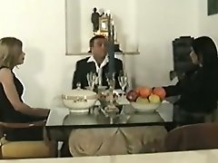Couple invites a shemale for dinner