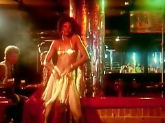Hardcore sex party with hairy girls in disco club on retro porn