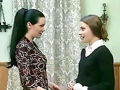 Good dark-haired girl starts behave very badly when she feels friend’s wet twat