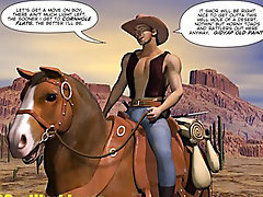 HOW WEST WAS HUNG 3D Gay Cowboys Gangbang Cartoon Anime Comics Hentai